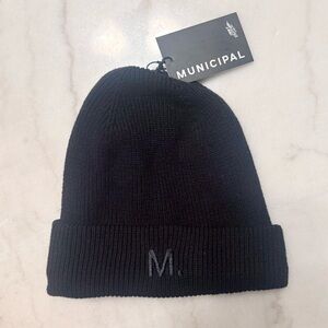 Municipal Sport Utility Gear - M. Beanie, Black, BRAND NEW w TAGS, Double Knit